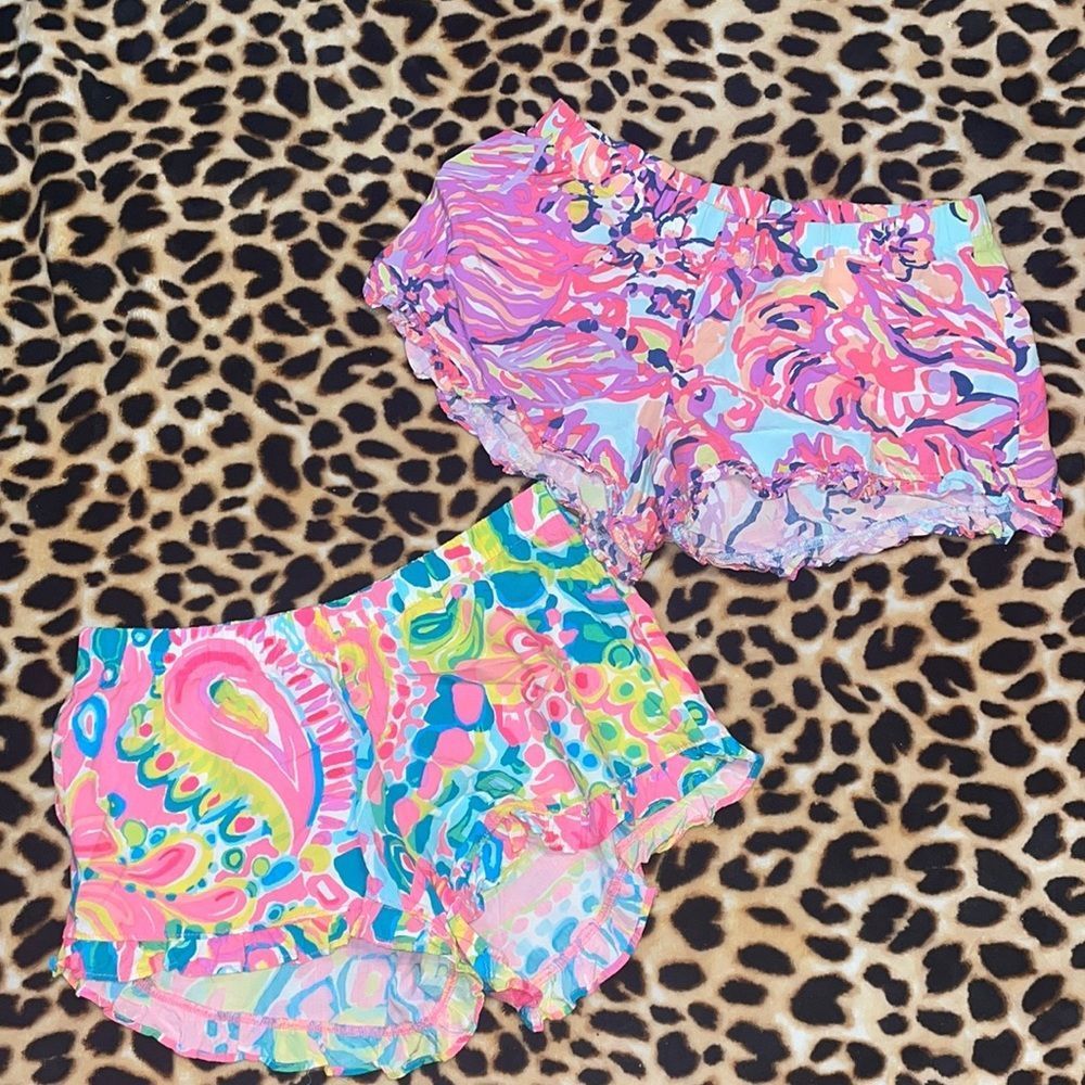 •LILLY PULITZER• KYA SHORTS IN SIZE XXS... HAS RUFFLE HEM EUC BUNDLE OF 2 - Picture 6 of 6